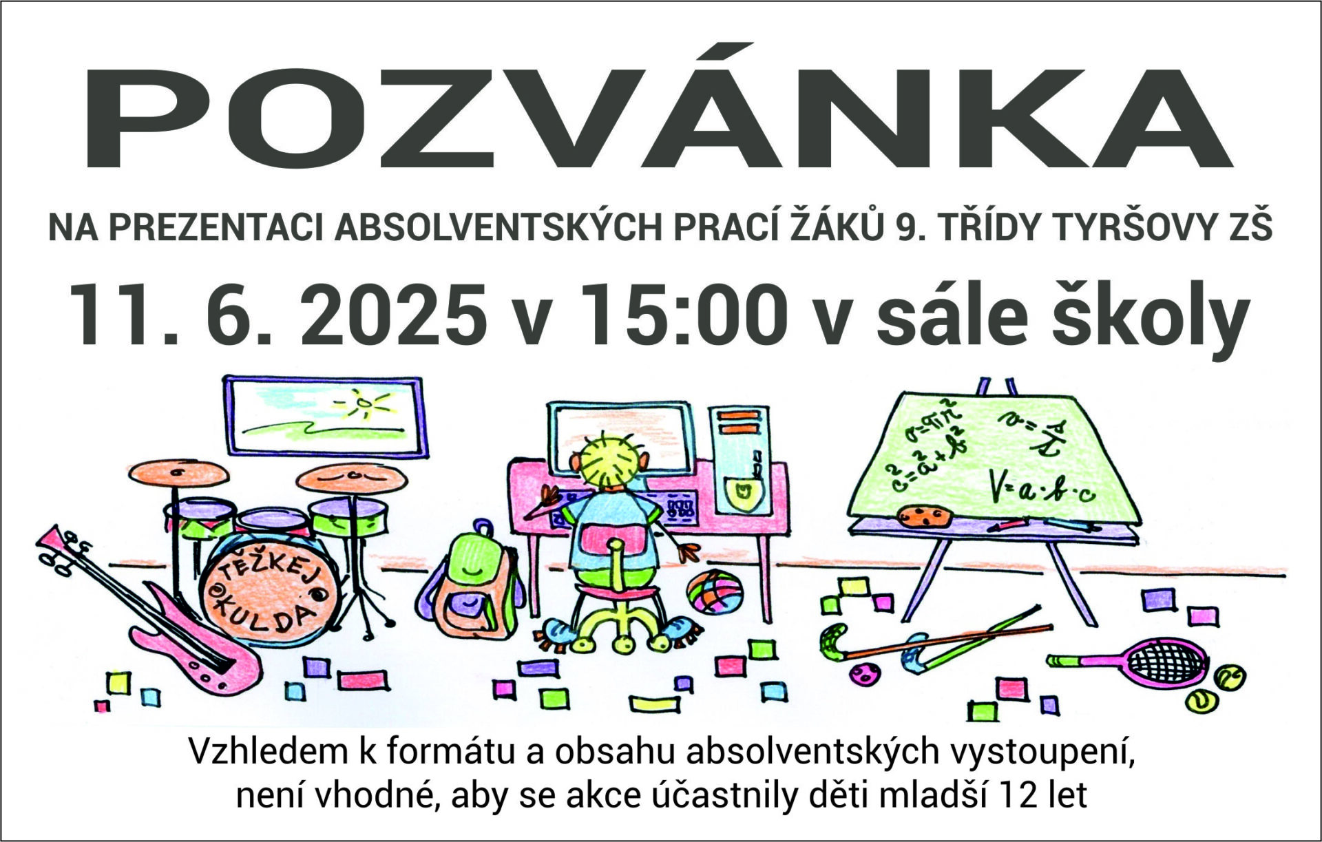 absolventská vystoupení pozvánka_2025