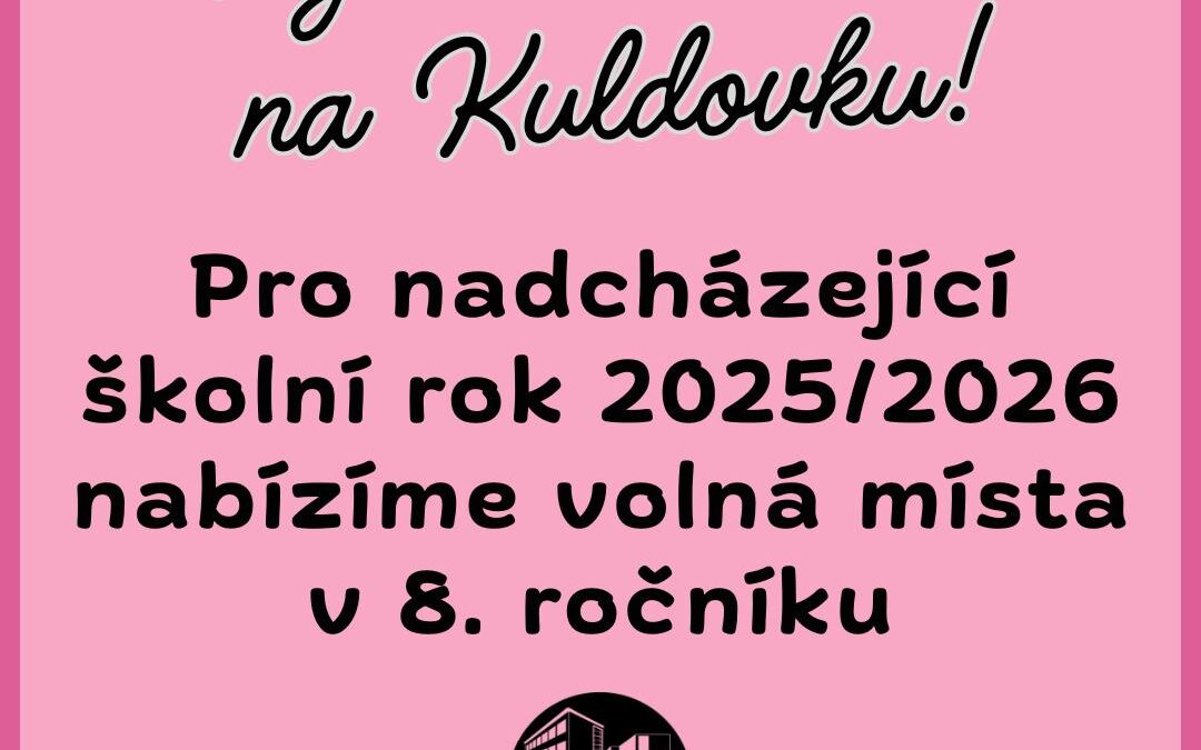 Volná místa ve studijní třídě pro budoucí osmáky