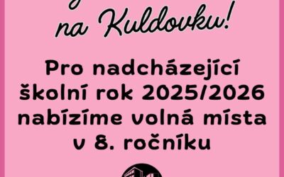 Volná místa ve studijní třídě pro budoucí osmáky