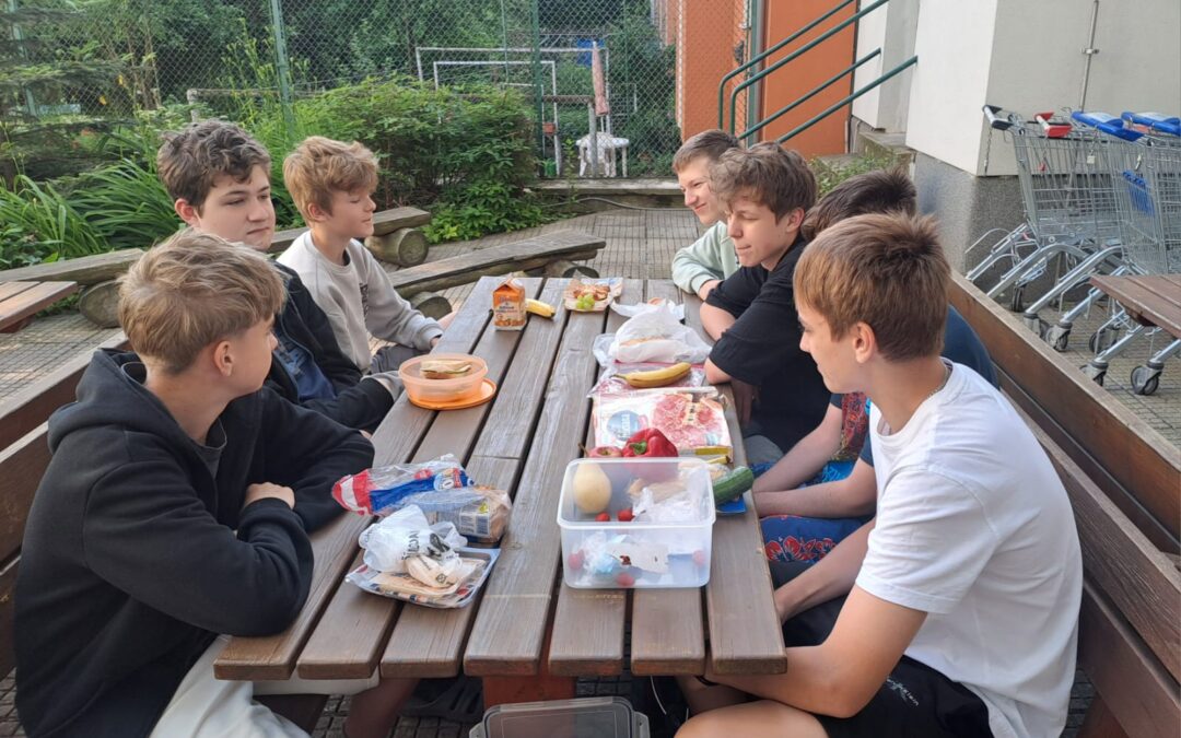 Snídaně v trávě