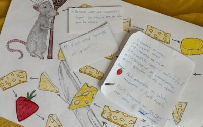 Deváťáci tvořili deskové hry ve francouzštině