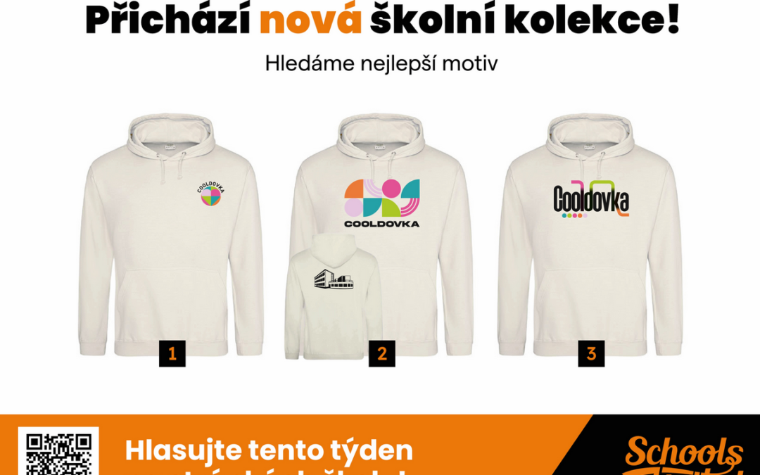 Hlasování k novému motivu na školní merch