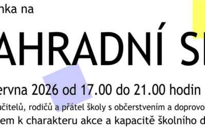 Pozvánka na Zahradní slavnost